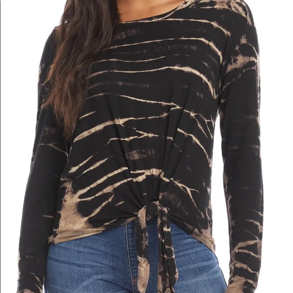 Karen Kane Tie Front Long Sleeve